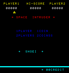 Space Intruder Title Screen